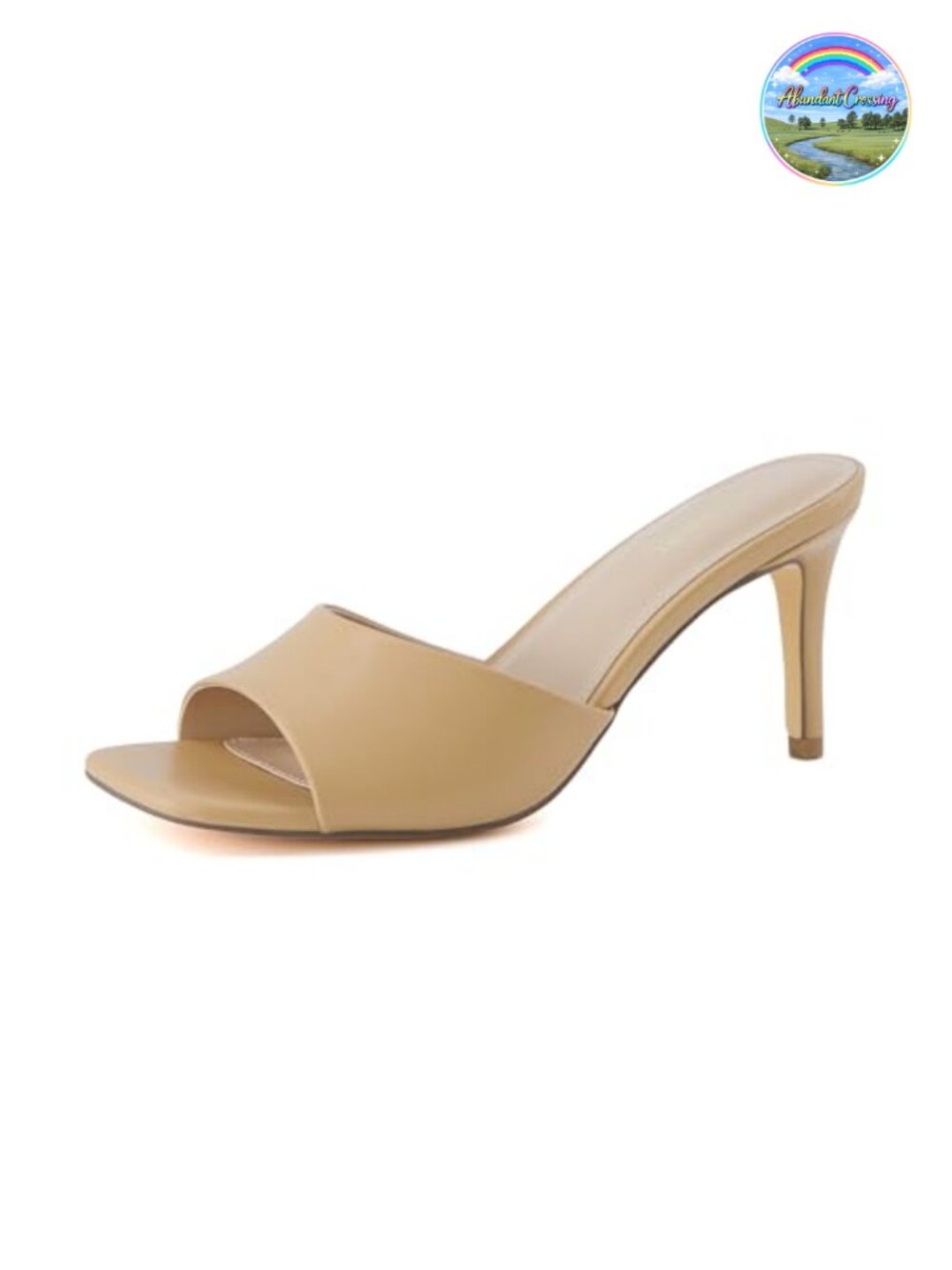 CUSHIONAIRE Evie Kitten Heel Sandals Women Slip On One Band Dress Sandals